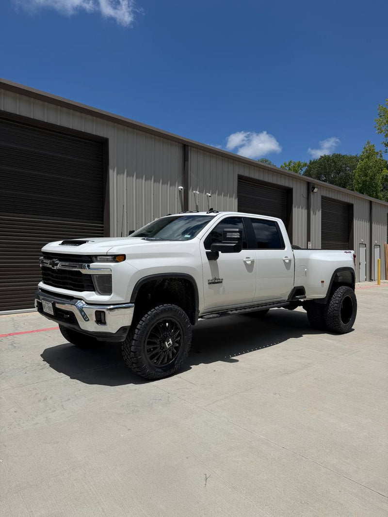 Chevy 3500 with a 6.5-inch BDS lift kit, custom wheels and tires — built by Lift Pro Customs in Willis, TX
